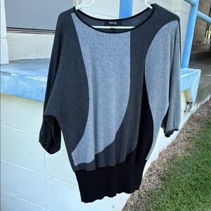 Style & Co. Petite Stylish Black and Gray Sweater Size PL